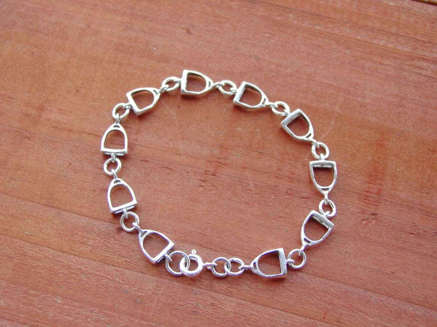Sterling Silver Stirrup Bracelet