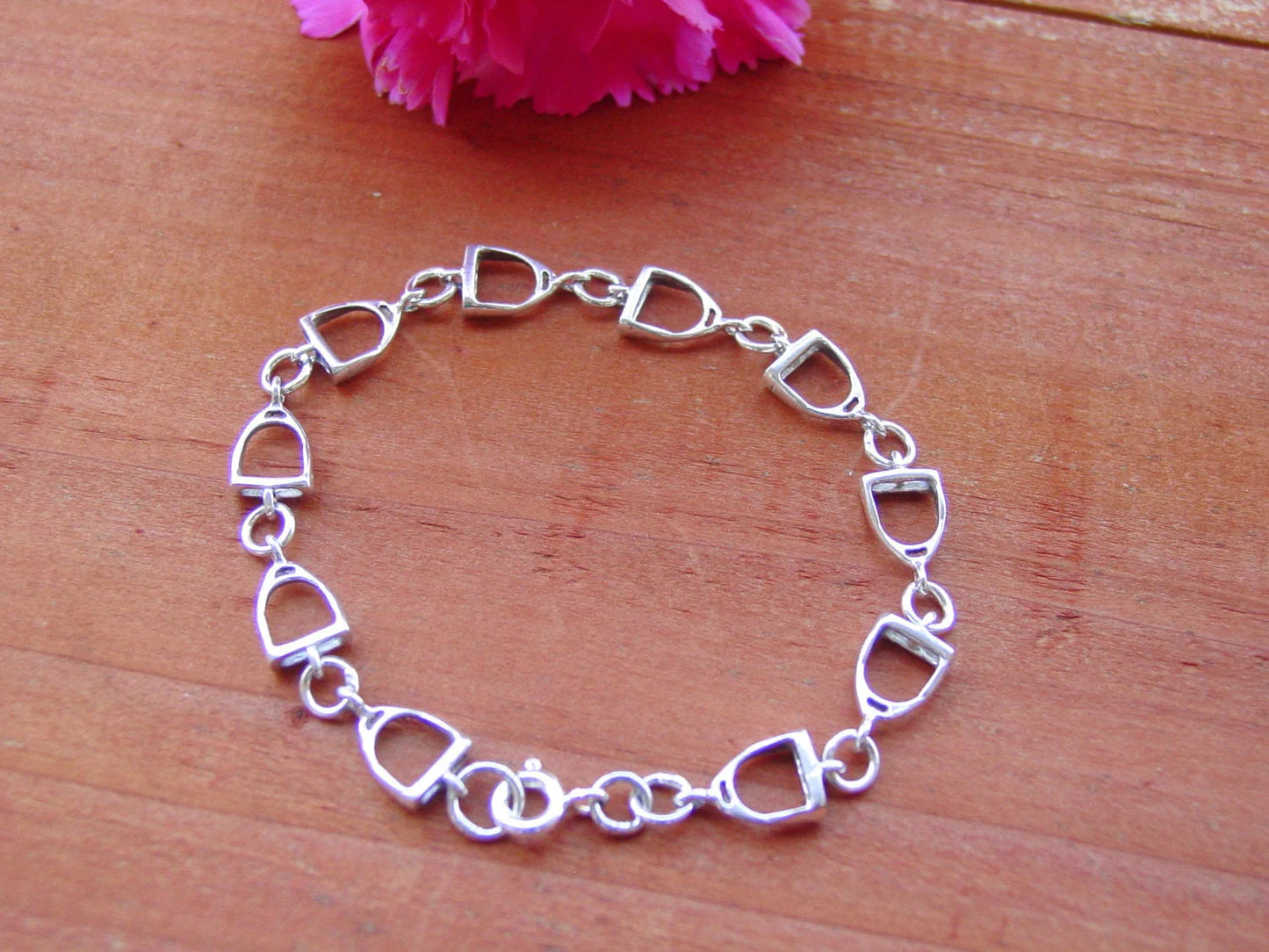 Sterling Silver Stirrup Bracelet