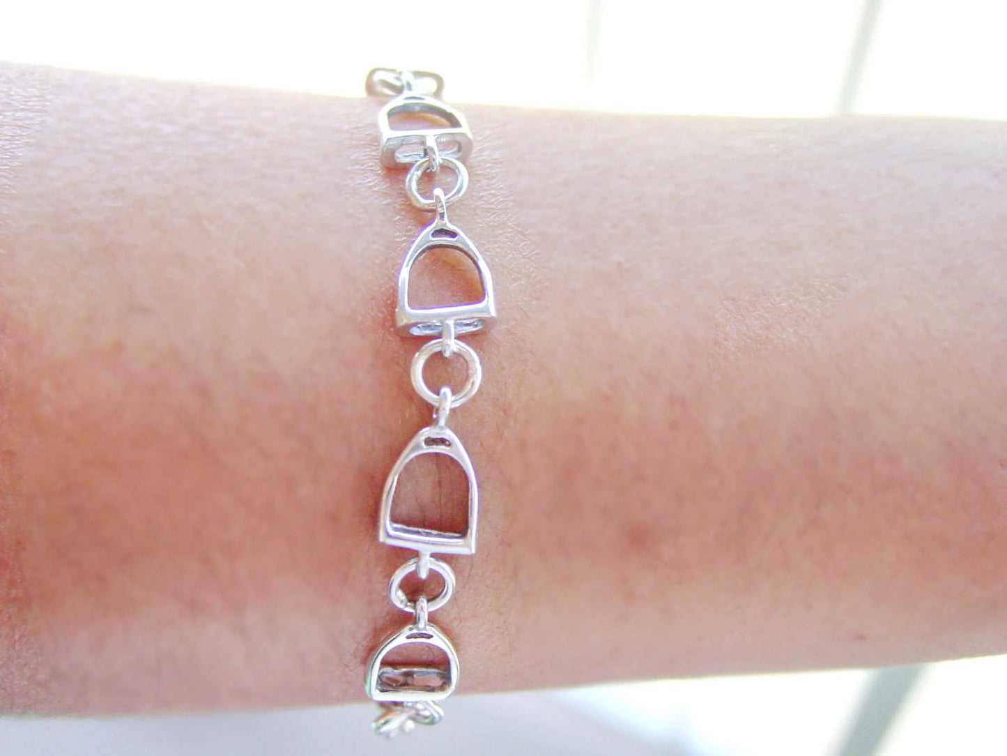 Sterling Silver Stirrup Bracelet