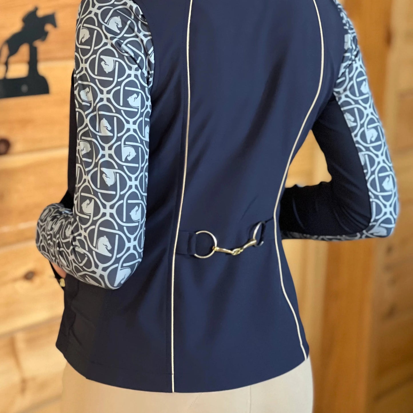Arista Equestrian Iconic Bit Vest in Navy