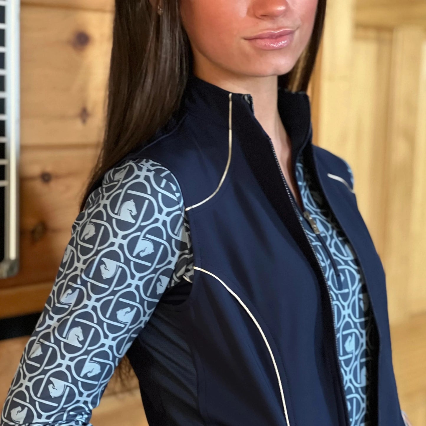 Arista Equestrian Iconic Bit Vest in Navy