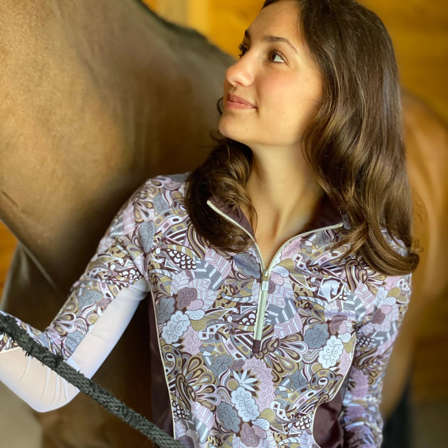 Arista Equestrian Pucci Quarter Zip