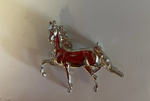 Full body Saddlebred Brooch Silver