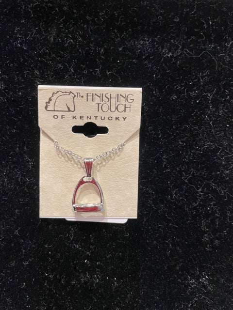 Stirrup Pendant, Silver