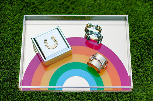 Lela Ray Silver Plated Trinket Box with Solid Brass Horseshoe