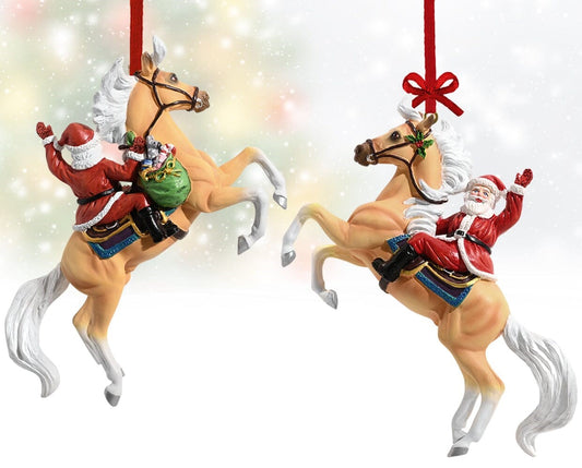 Breyer Hi Ho Santa Ornament