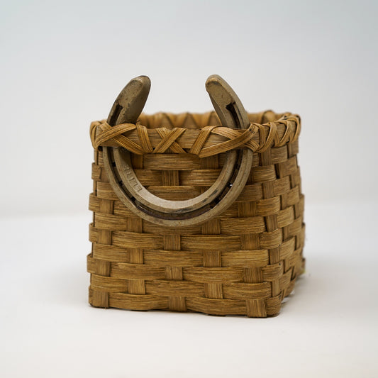 Handmade Horseshoe Tissue Basket
