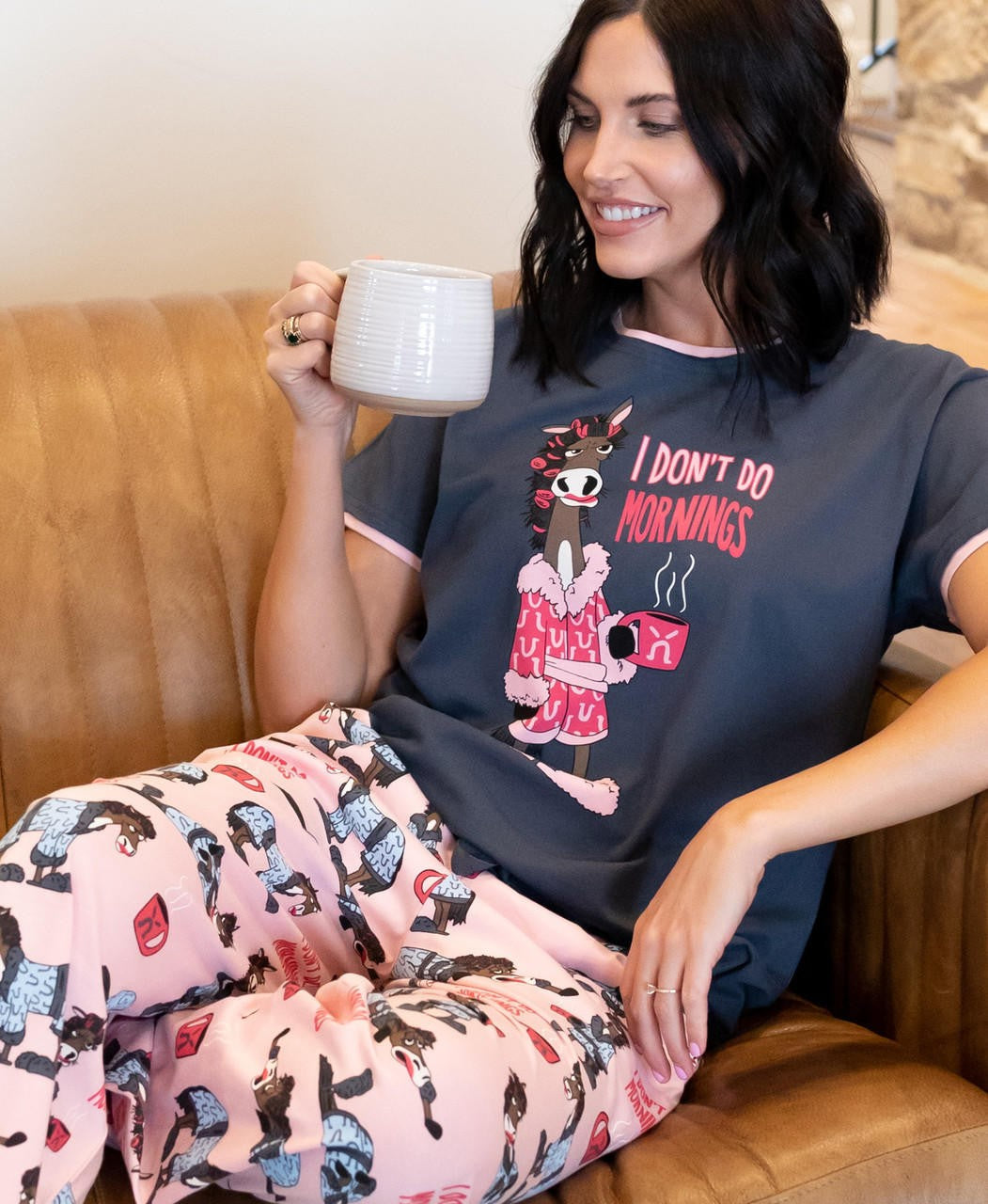 Don't Do Mornings Women's PJ Set