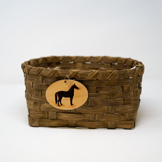Handmade Horseshoe Mushroom Bread Basket