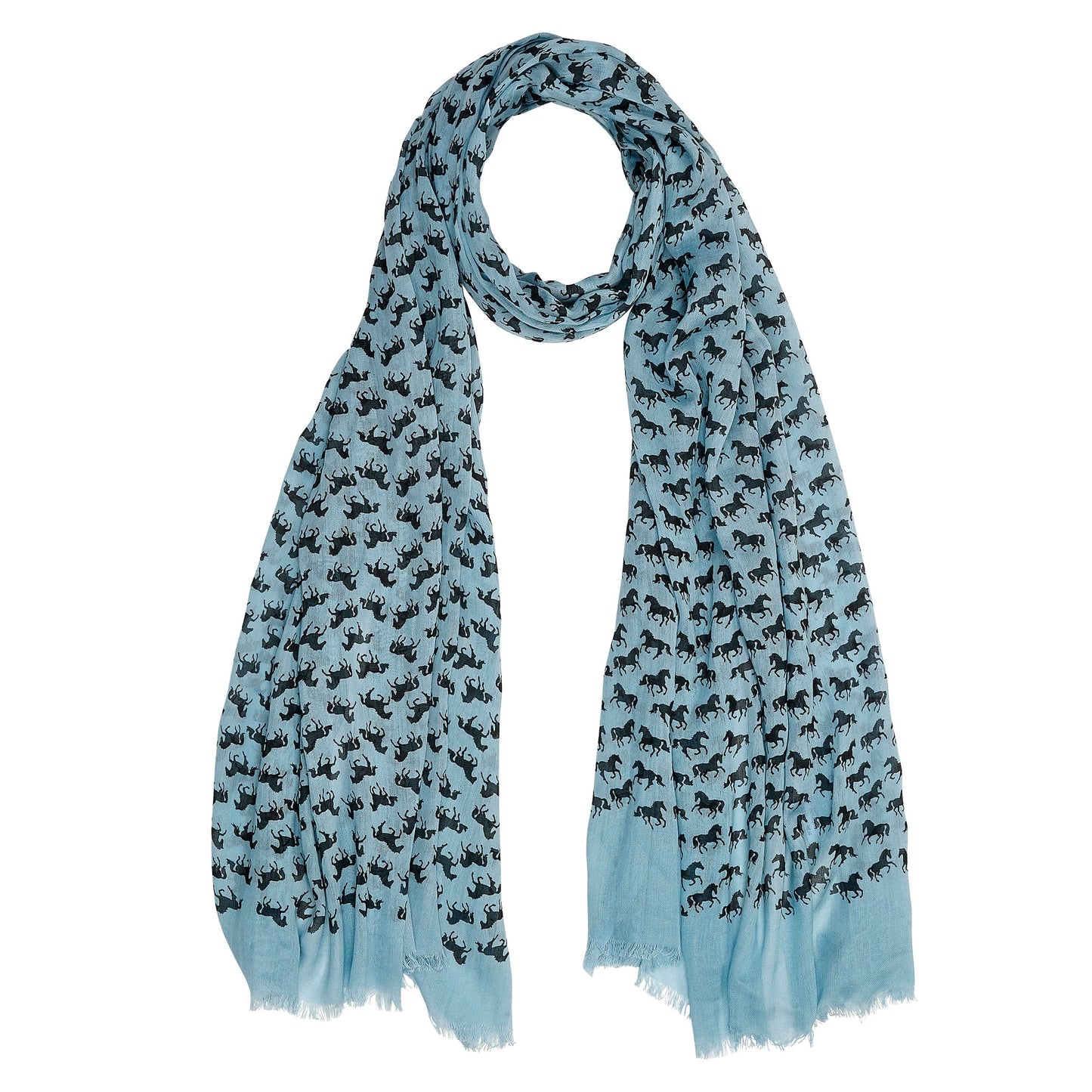 Lila Horse Silhouette Scarf