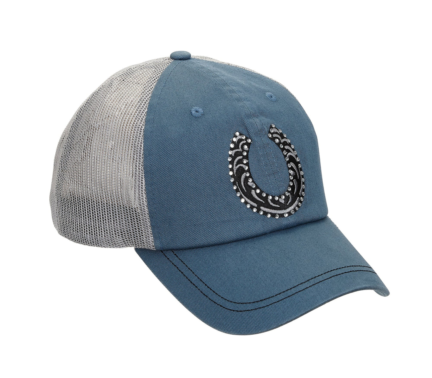 Rhinestone Horseshoe Cap