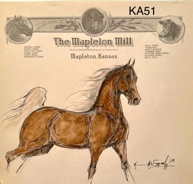 Kenna Al-Sayed: Vintage Mapleton Mill approx 8 x 8 1/2" KA51