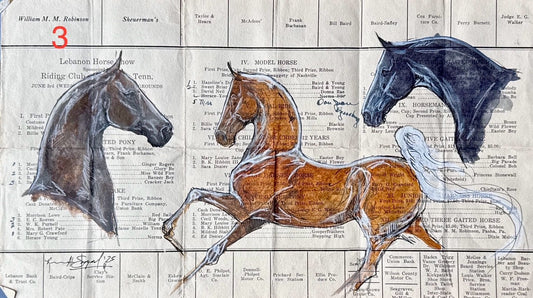Kenna Al-Sayed: Lebanon Horse Show class list, approx 8 x 14   #3