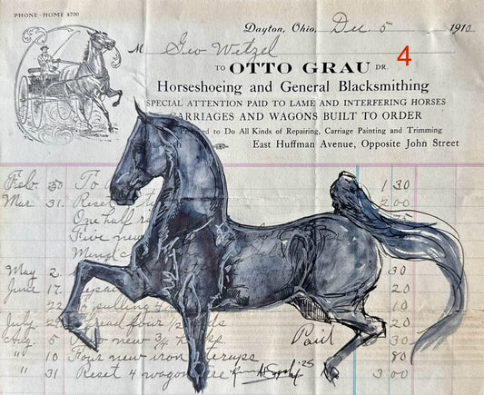 Kenna Al-Sayed:Otto Grau bill head, 8 1/2 x 7   #4