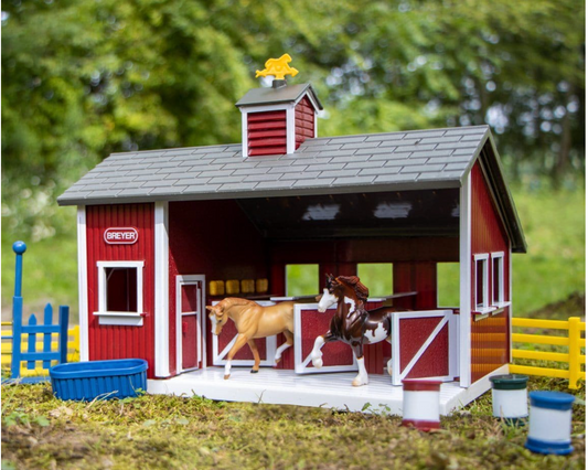 Stablemates Red Stable Set with Two Horses
