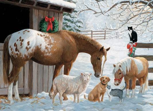 Winter Barnyard Puzzle