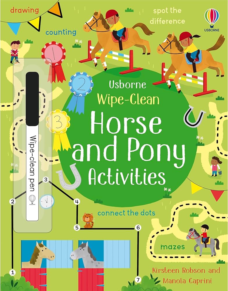 Wipe Clean - Horse and Pony Activities