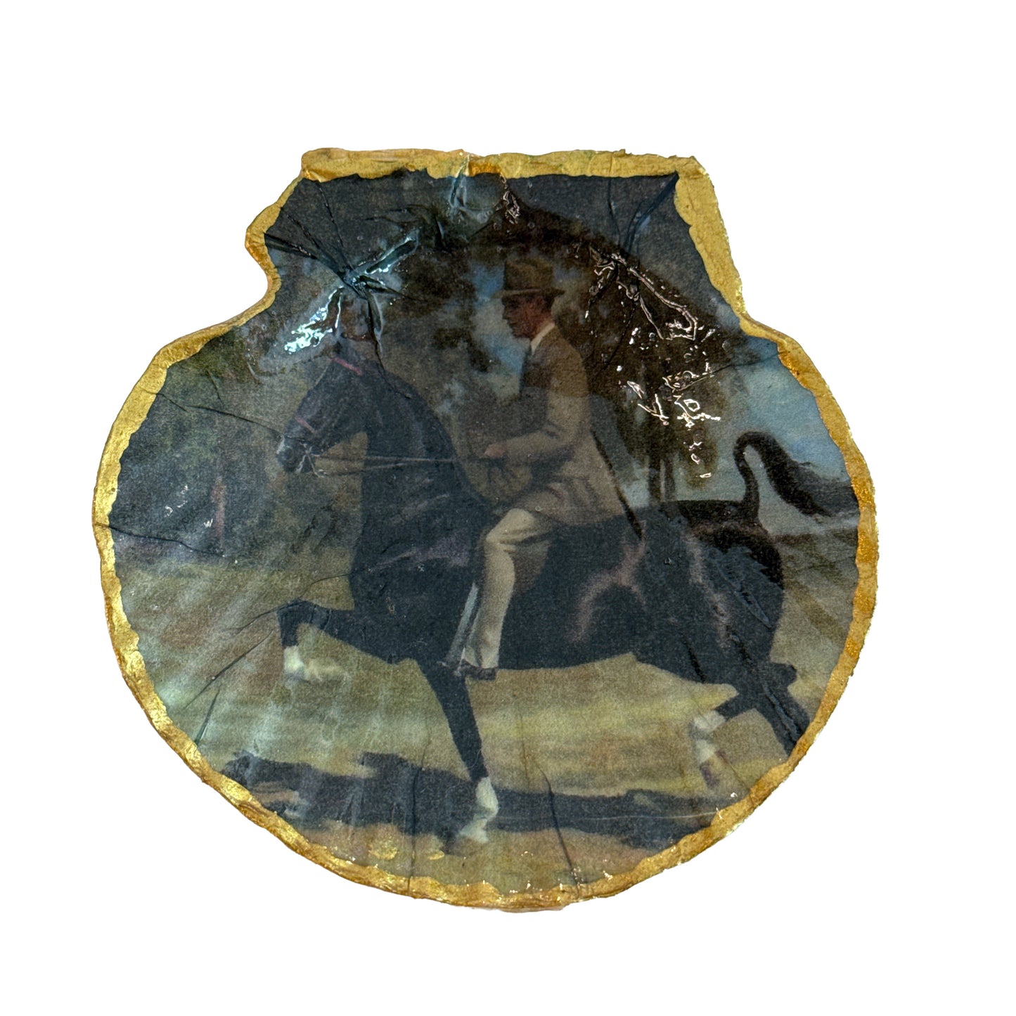 American Saddlebred Decoupage Shell
