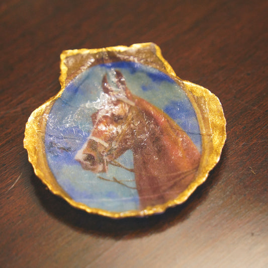 American Saddlebred Decoupage Shell