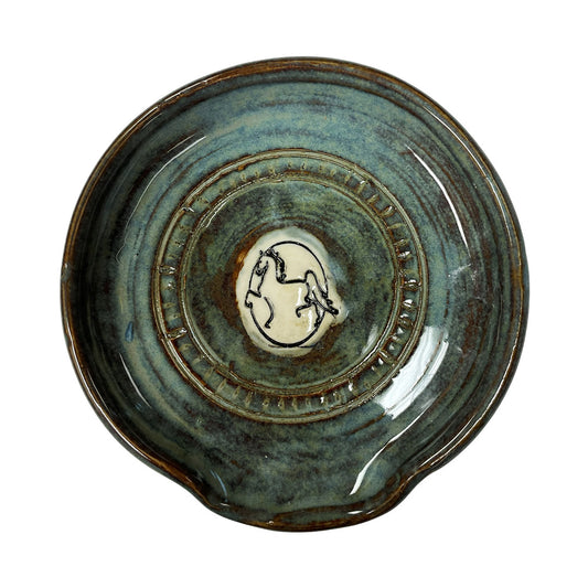 Handmade Pottery American Saddlebred Spoon Rest