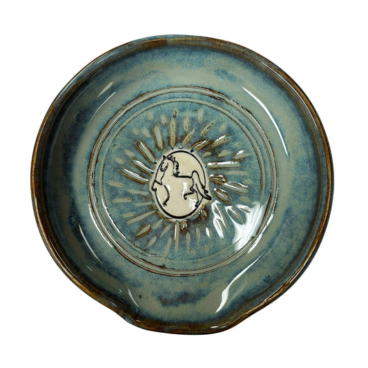 Handmade Pottery American Saddlebred Spoon Rest