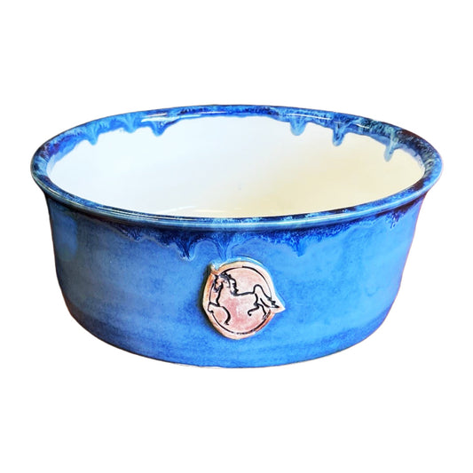 Handmade Pottery American Saddlebred Pet Bowl