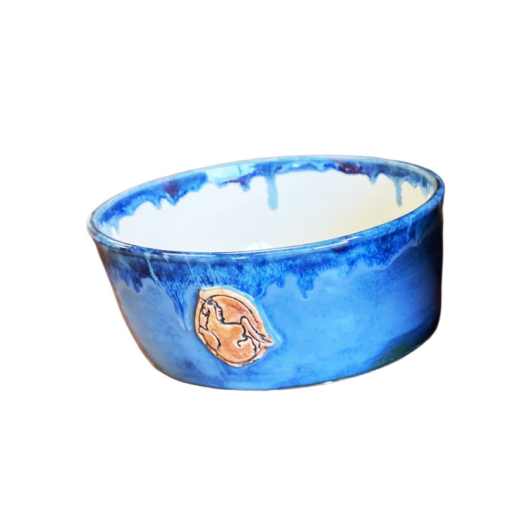Handmade Pottery American Saddlebred Pet Bowl