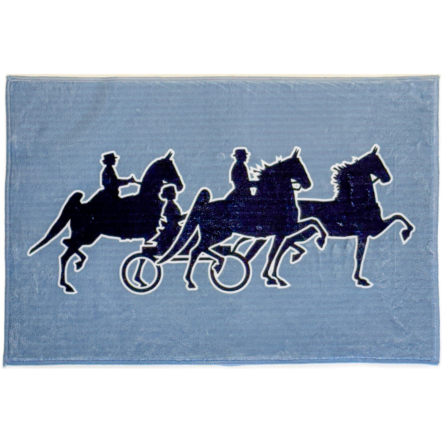 American Saddlebred Three Horse Door Mat