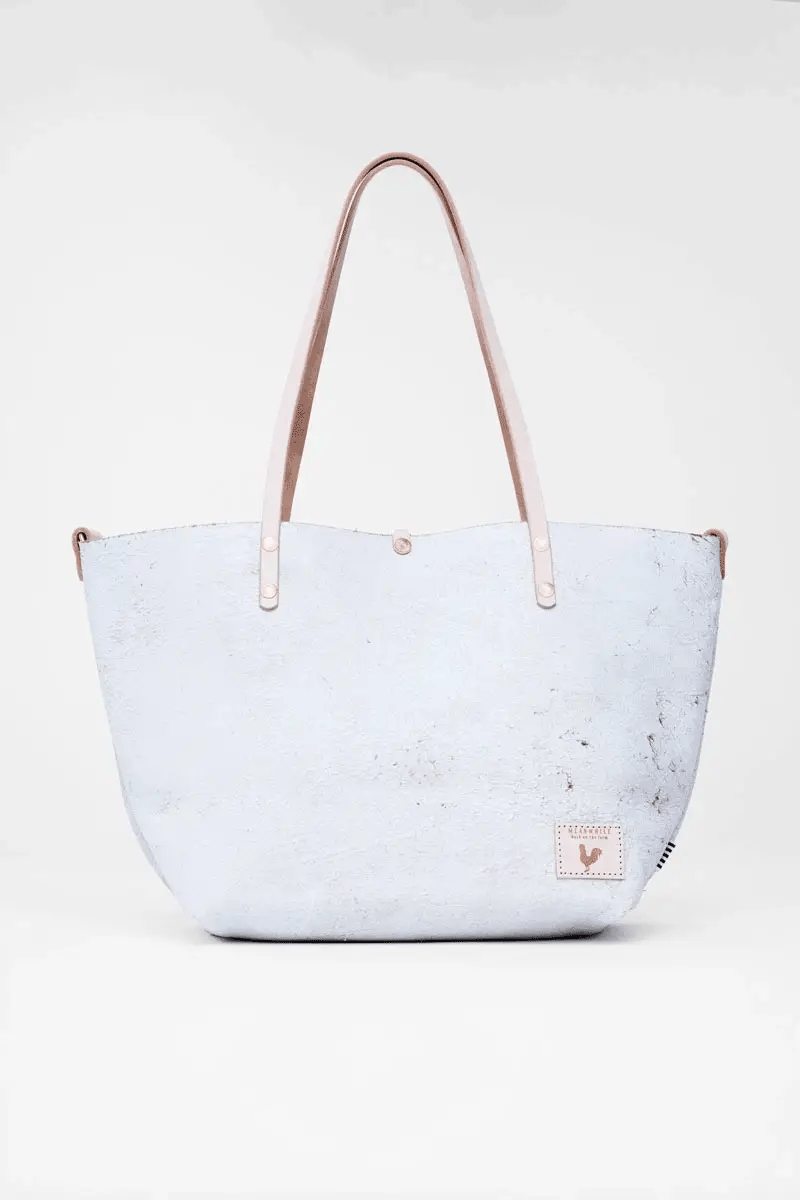Meanwhile Back On The Farm® Birch White Leather Perfect Tote