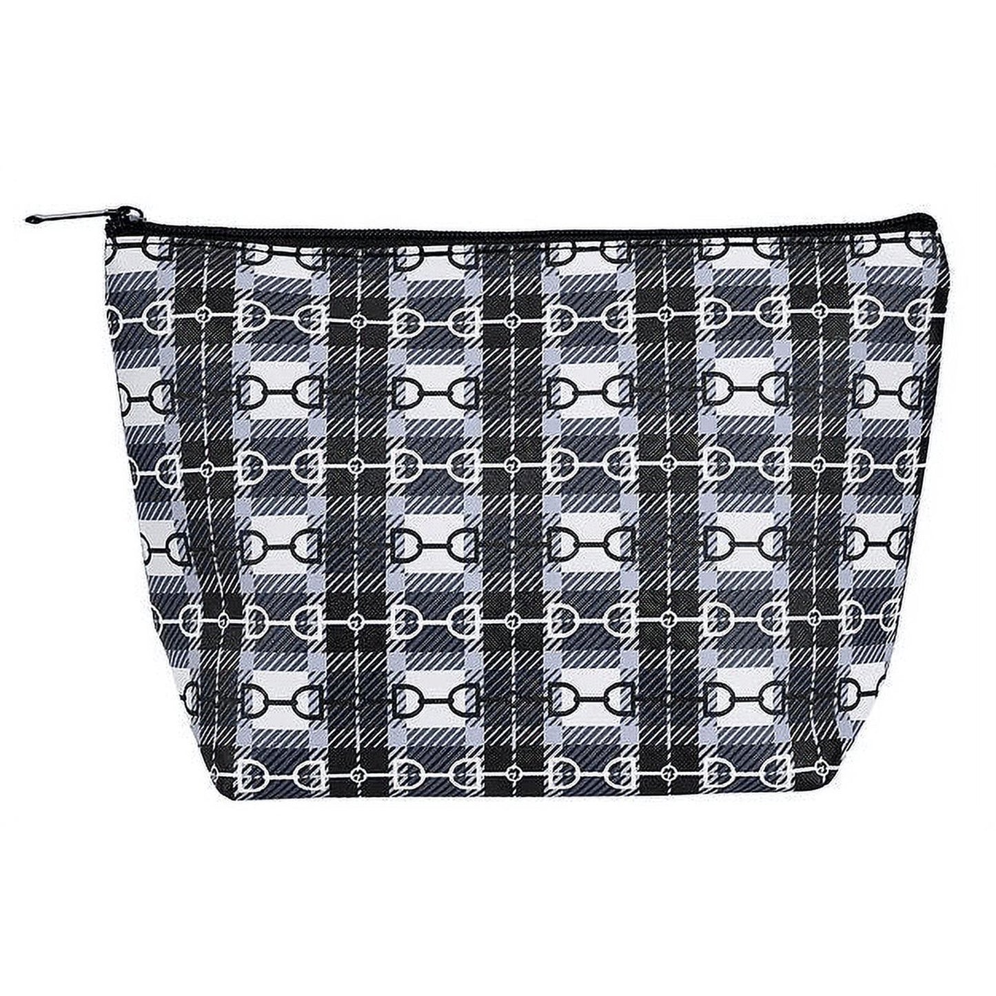 Bit Plaid Cosmetic Bag