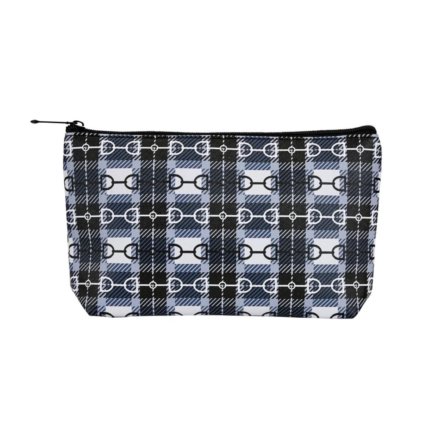 Bit Plaid Cosmetic Bag