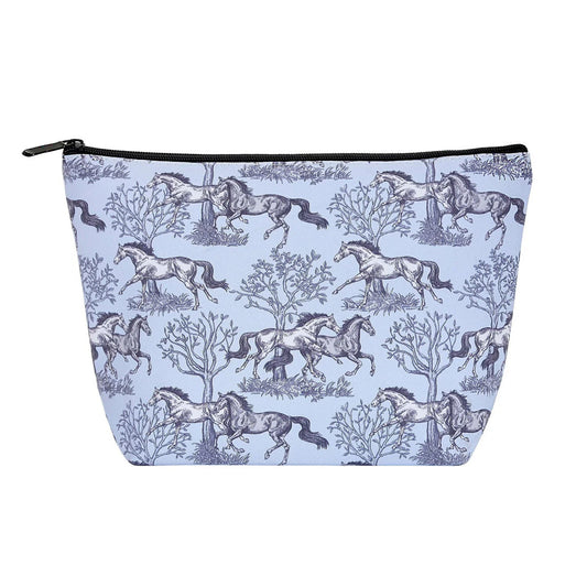 Blue Toile Cosmetic Bag