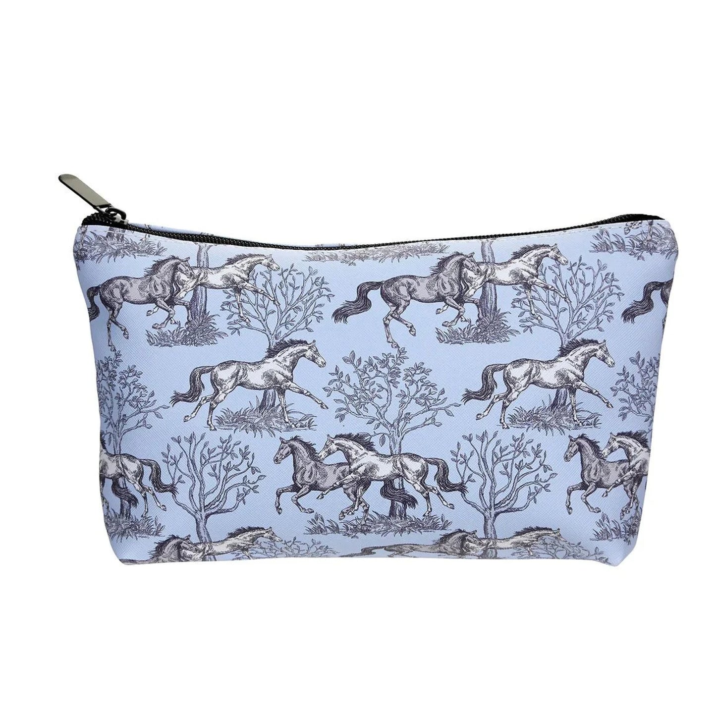 Blue Toile Cosmetic Bag