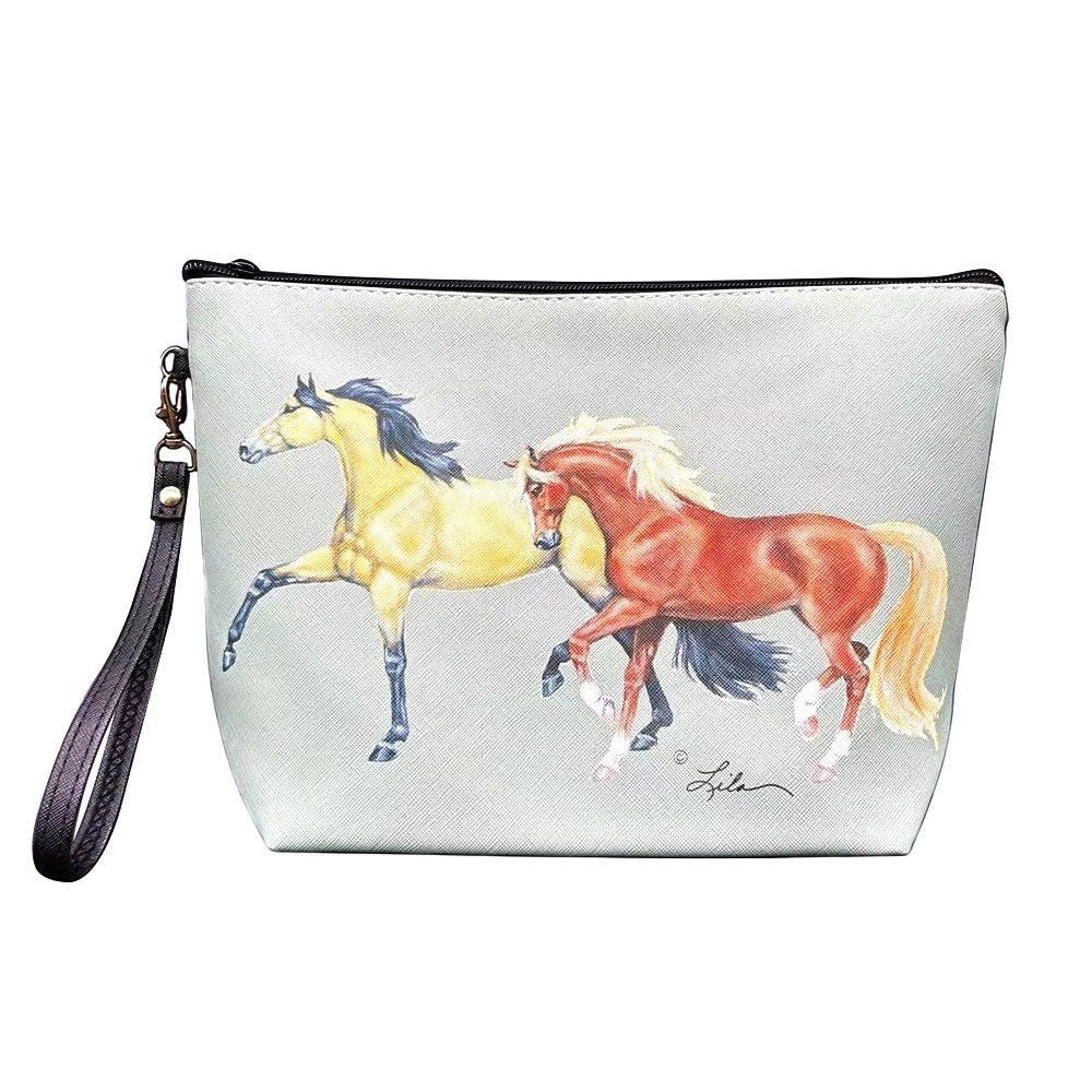 Buckskin Sorrel Accessory Bag w/wristlet