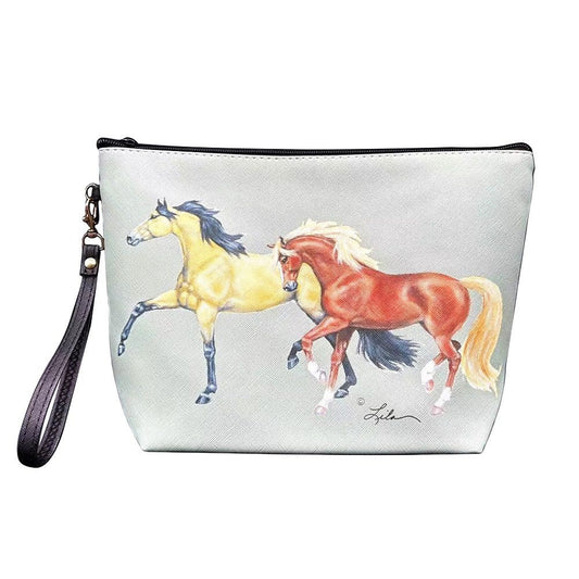 Buckskin Sorrel Accessory Bag w/wristlet