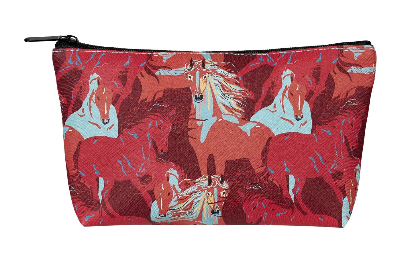 Colorful Horses Cosmetic Pouch