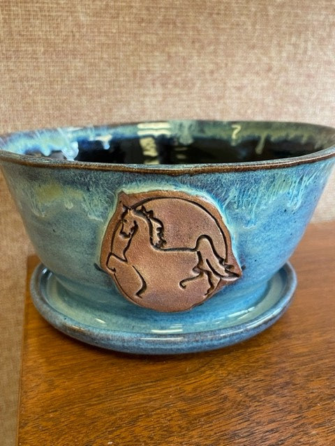 Handmade Pottery American Saddlebred Flower Pot
