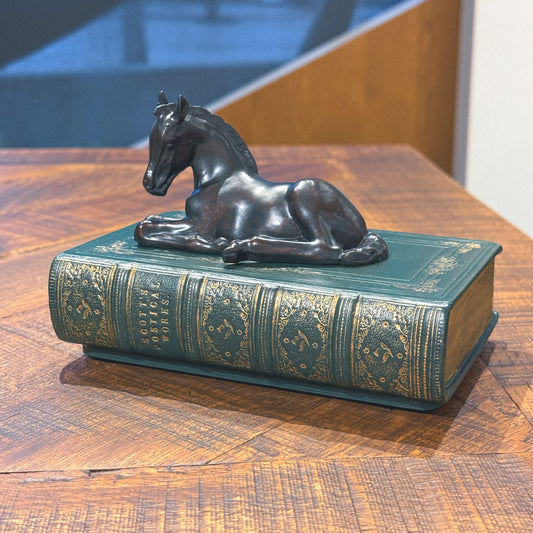 Horse on Book Sculpture