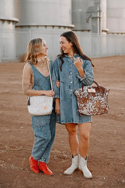 Meanwhile Back on the Farm® Hair on Hide Leather Backpack 2.0