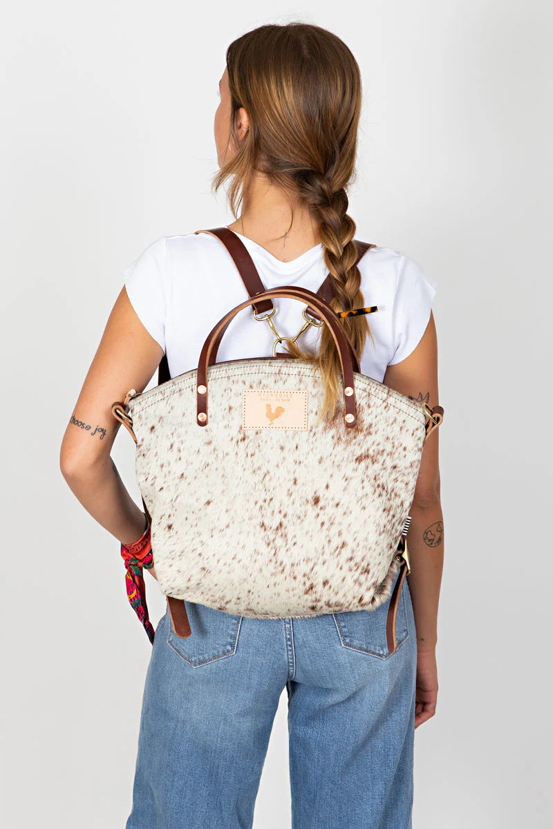 Meanwhile Back on the Farm® Hair on Hide Leather Backpack 2.0