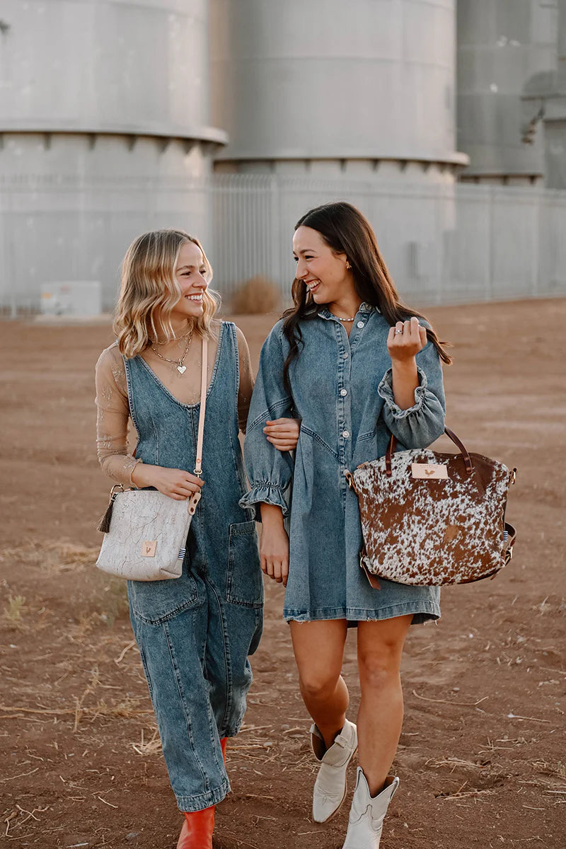 Meanwhile Back on the Farm® Hair on Hide Leather Backpack 2.0