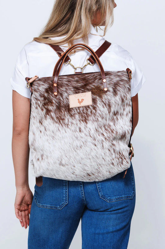 Meanwhile Back on the Farm® Hair on Hide Leather Original Backpack