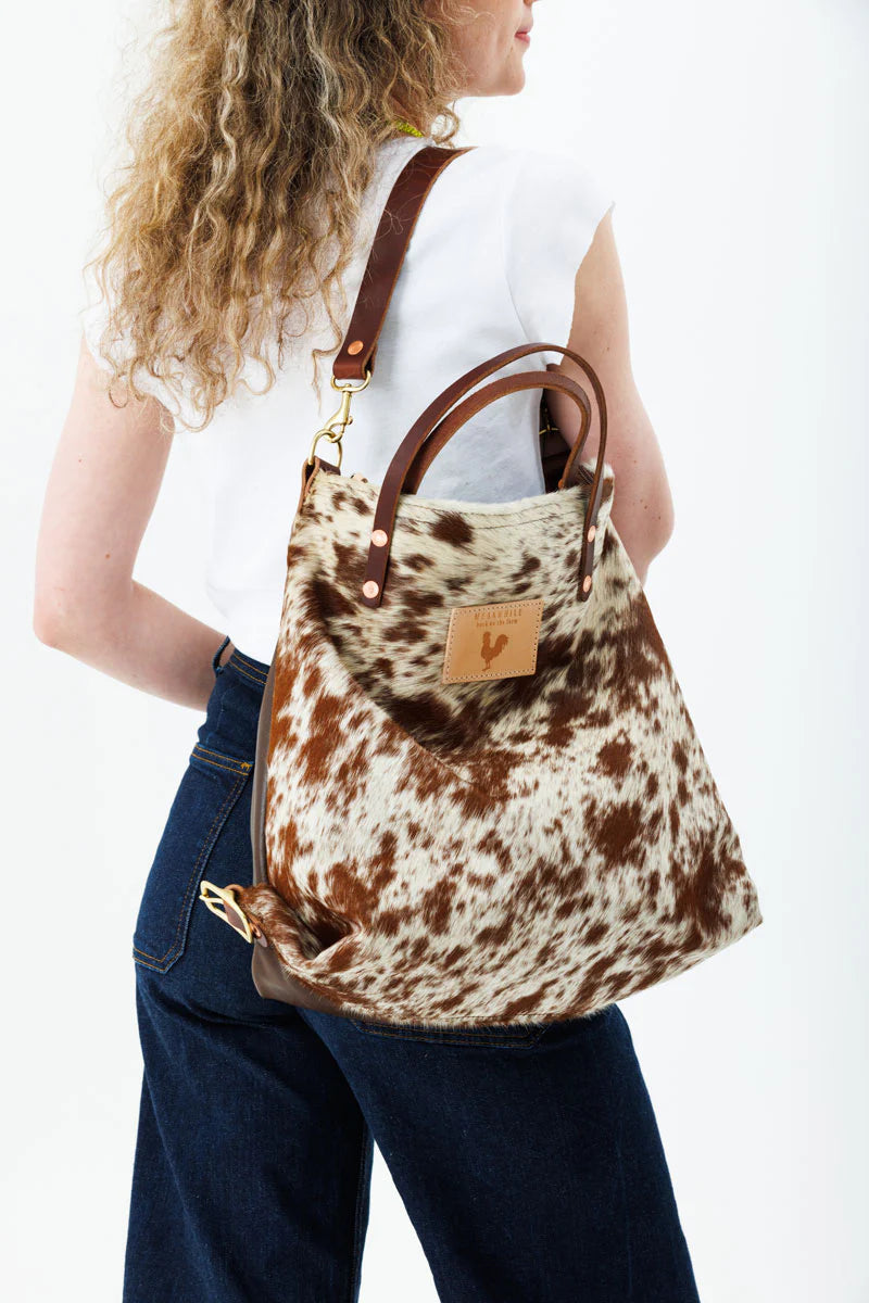 Meanwhile Back on the Farm® Hair on Hide Leather Original Backpack