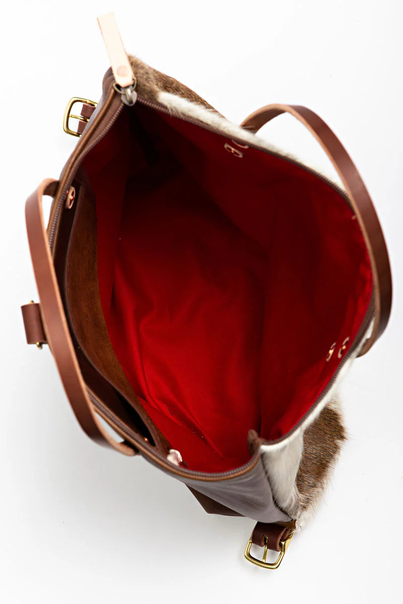 Meanwhile Back on the Farm® Hair on Hide Leather Original Backpack