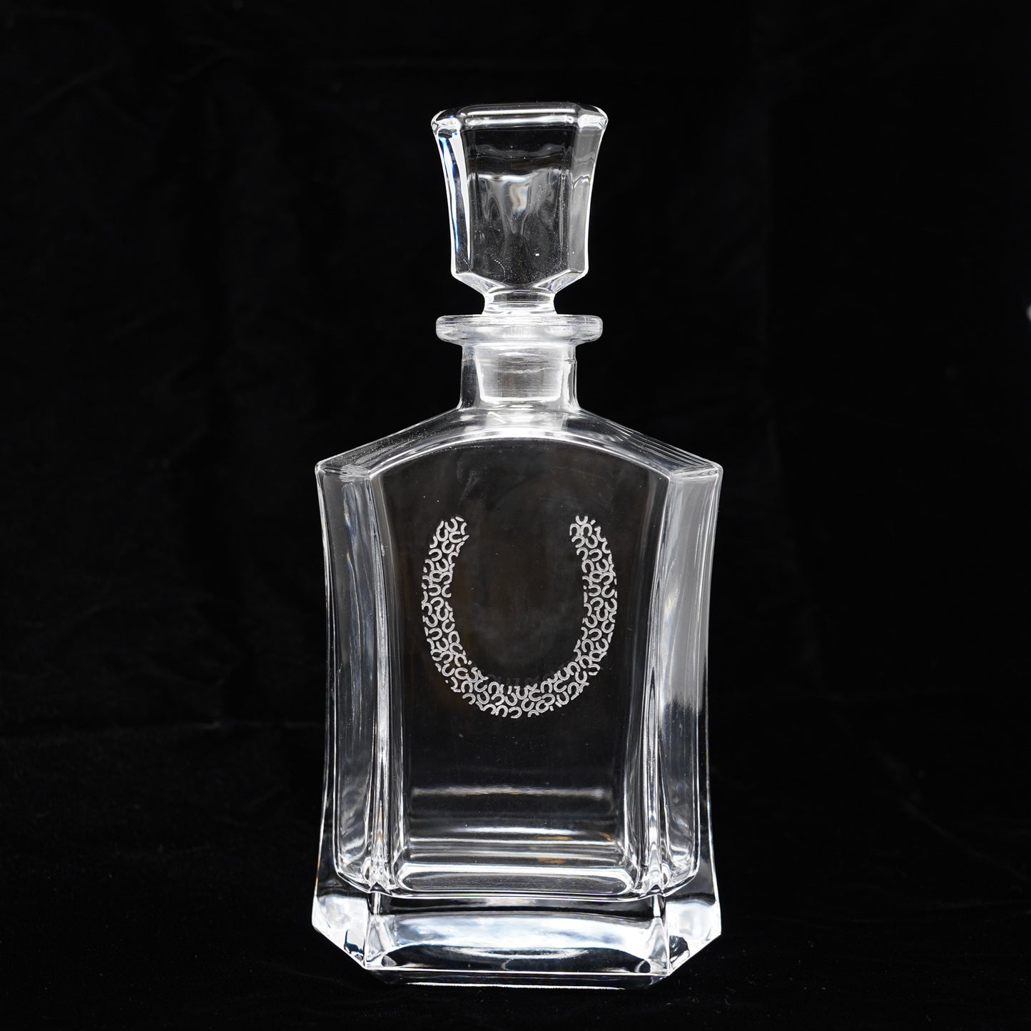 Horseshoe Decanter and Dram Glasses