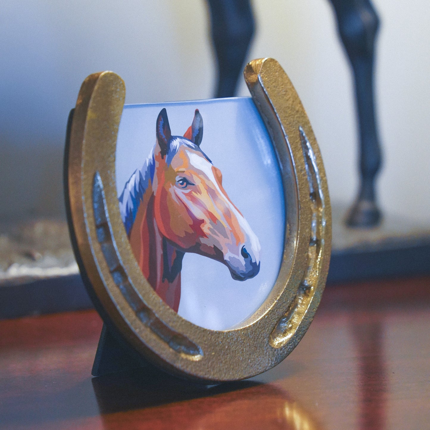 Horseshoe  3.5" x 3.5" Photo Frame