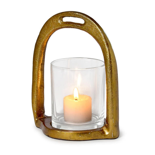 Horseshoe Tealight Candle Holder with removable glass