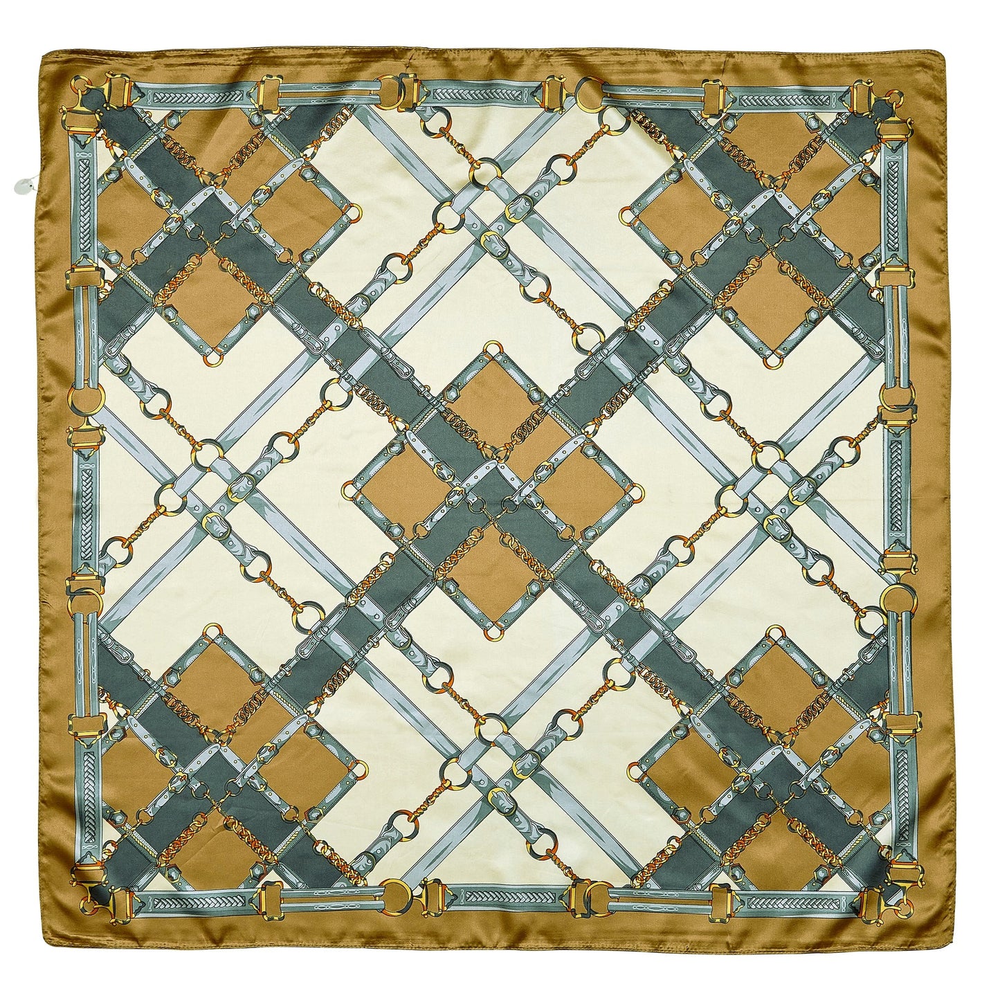Silky Plaid Snaffle Bit Scarf