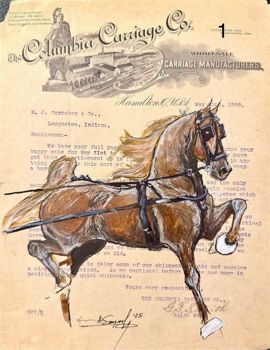 Kenna Al-Sayed:Columbia Carriage Co. approx 8x11”    1