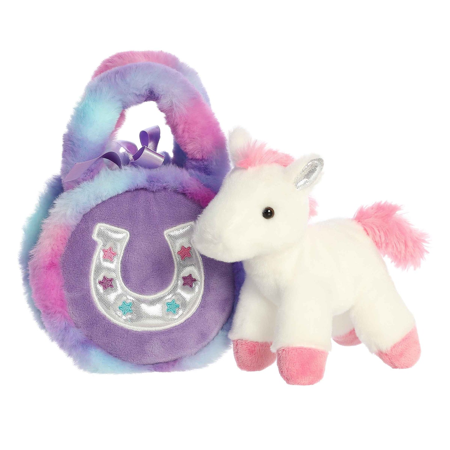 7" Lavender Horseshoe Plush